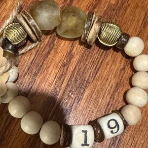 Christian Bead Bracelet Joshua 1:9